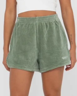 Pantalon Corto Bronte De Pana De Talle Alto><noscript><img width=