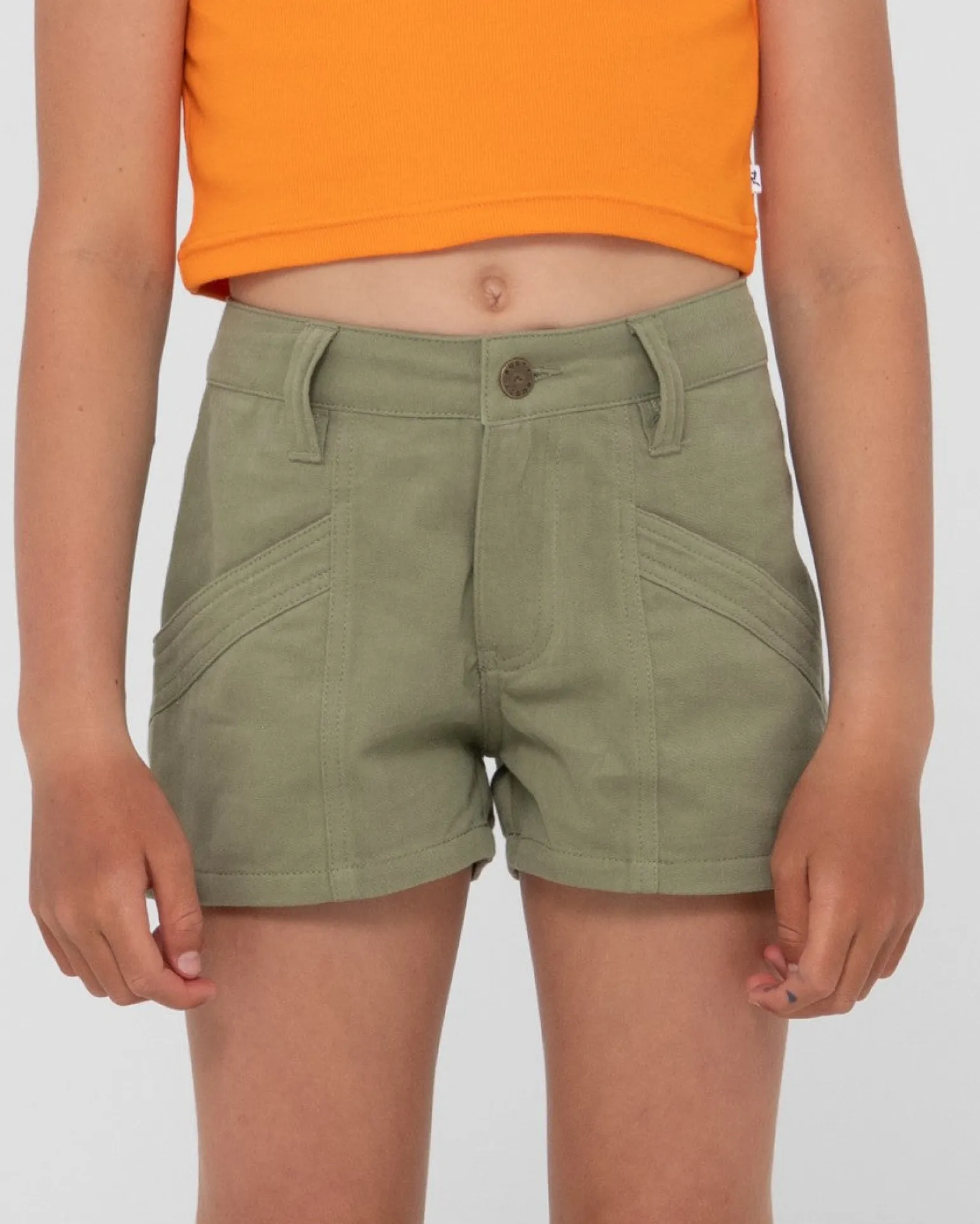 Pantalon Corto Carpenter De Talle Medio Para Nina De New Look>Rusty Outlet