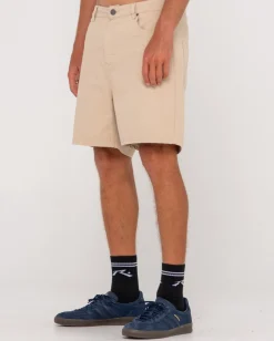 Pantalon Corto De 5 Bolsillos Con Lavado Vintage The Bruce><noscript><img width=