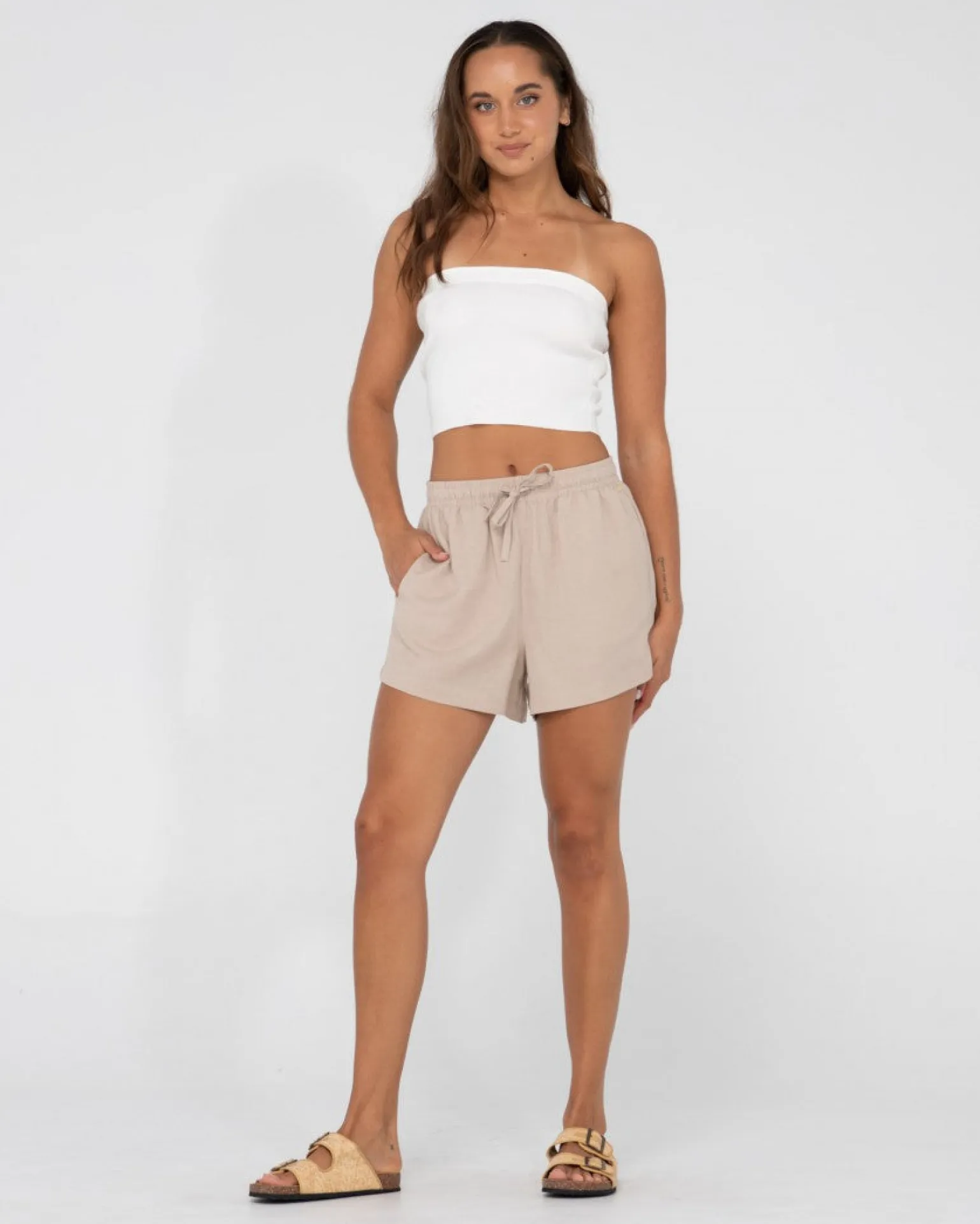 Pantalon Corto De Estar Por Casa Alannah Relaxed Fit>Rusty Best