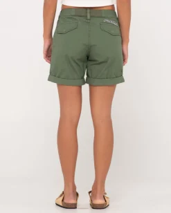 Pantalon Corto De Lona De Talle Bajo Cadet><noscript><img width=