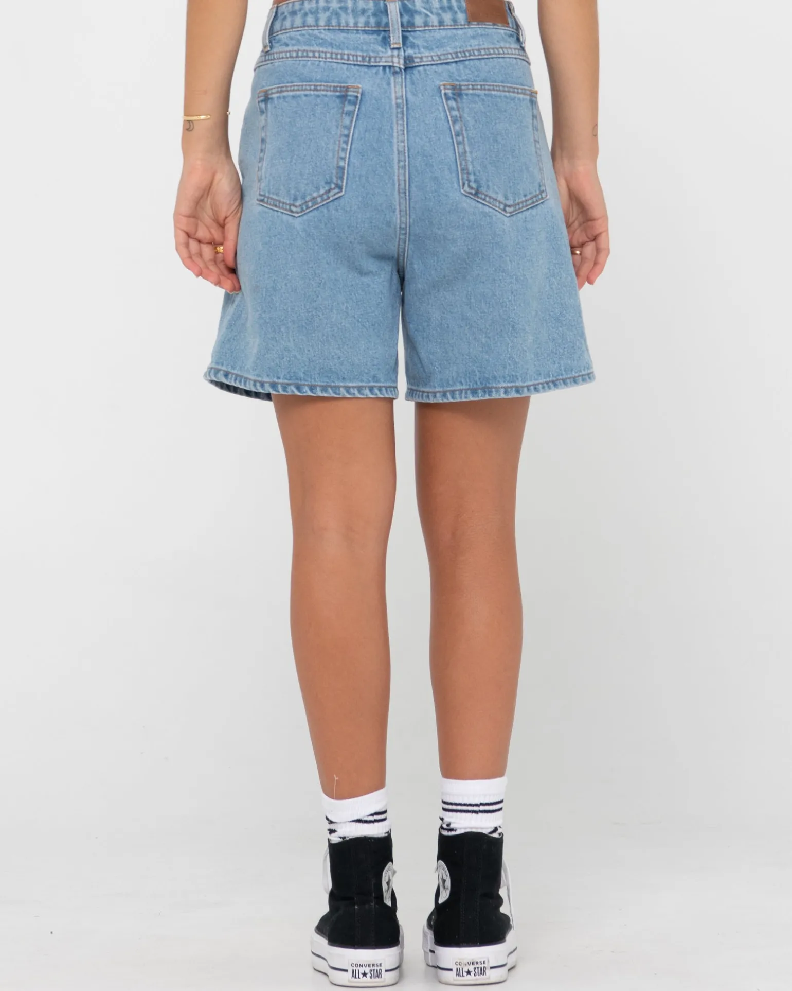 Pantalon Corto De Mezclilla De Talle Alto Chipre>Rusty Store