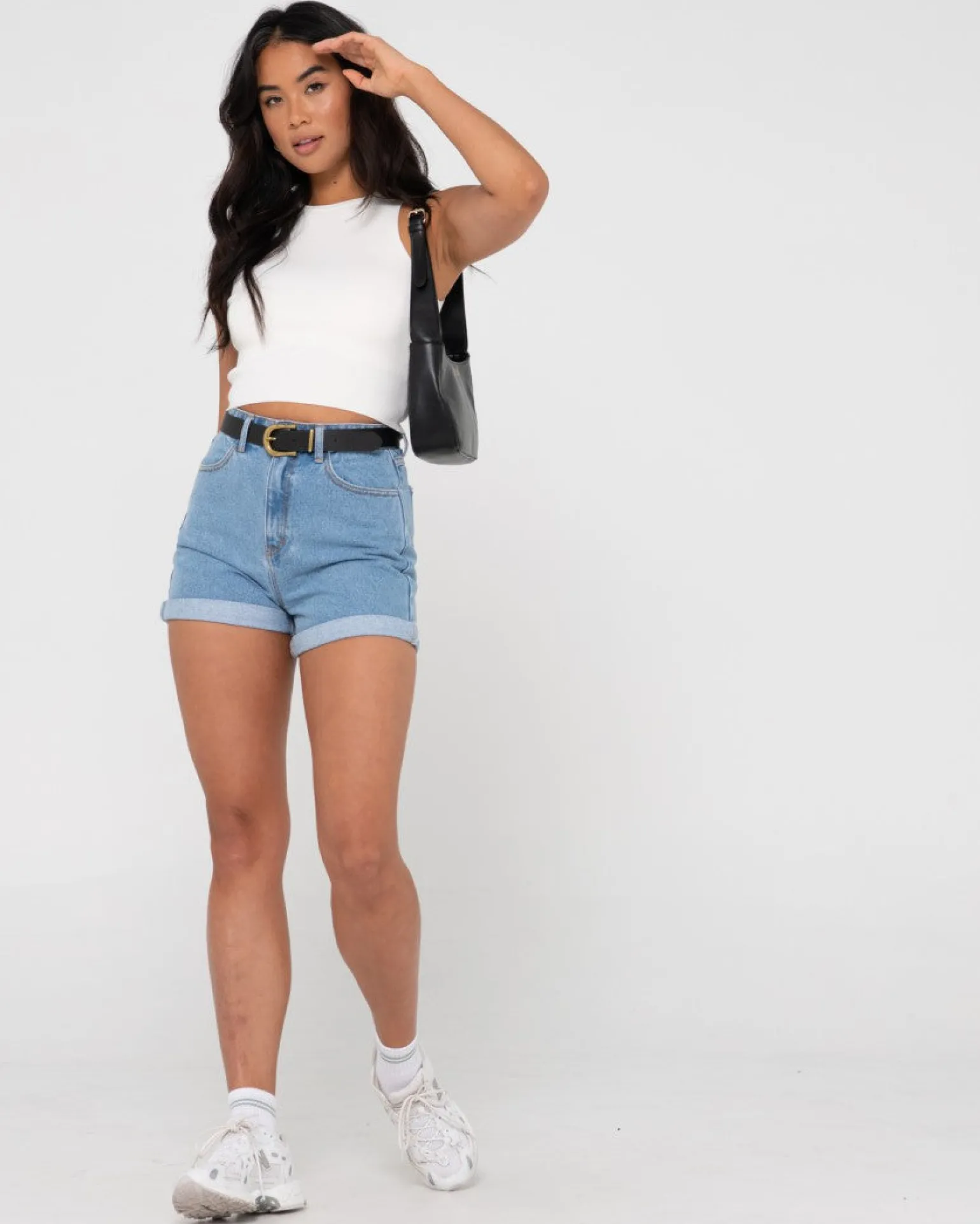 Pantalon Corto De Mezclilla De Talle Alto Chipre>Rusty Store