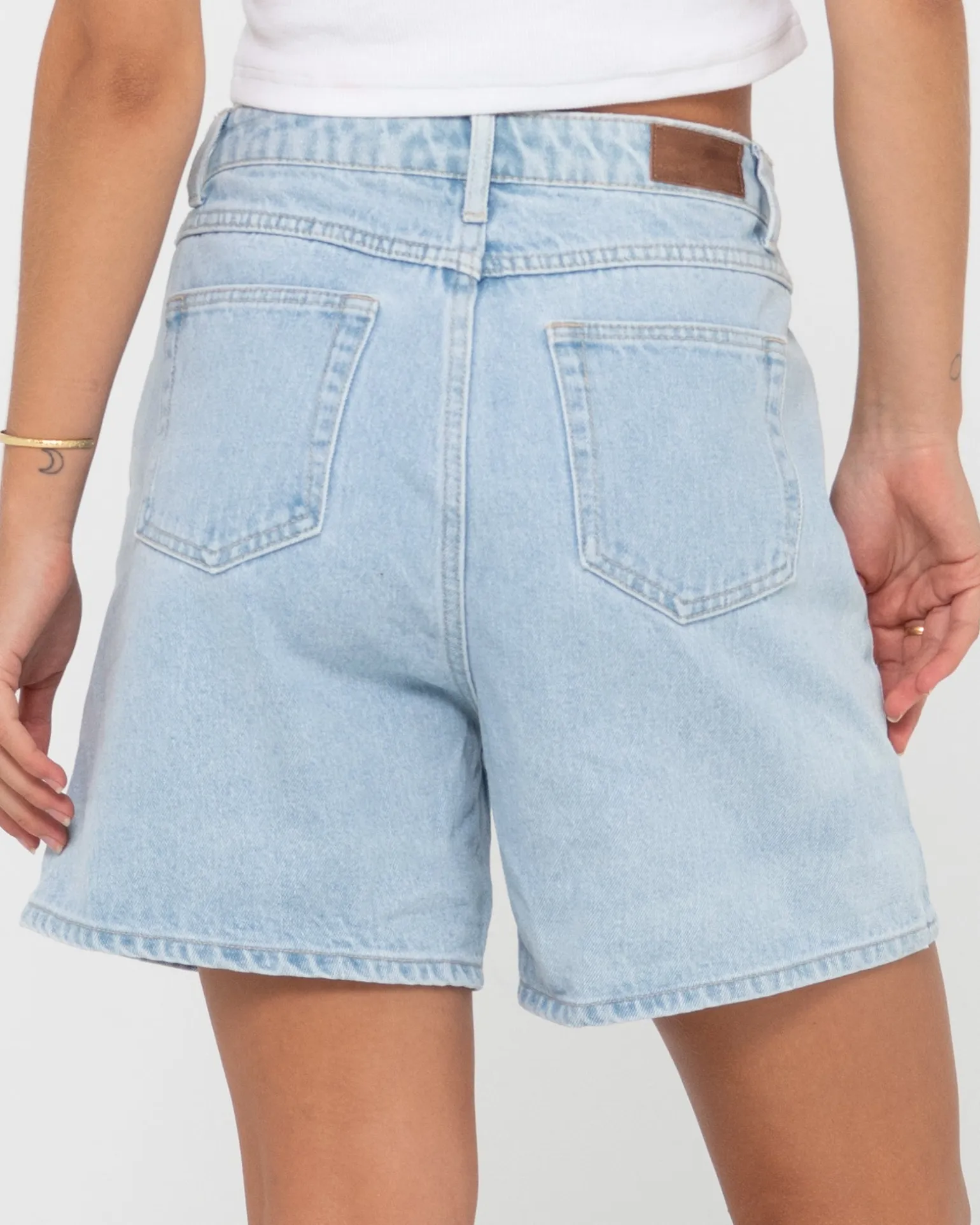 Pantalon Corto De Mezclilla De Talle Alto Chipre>Rusty Shop