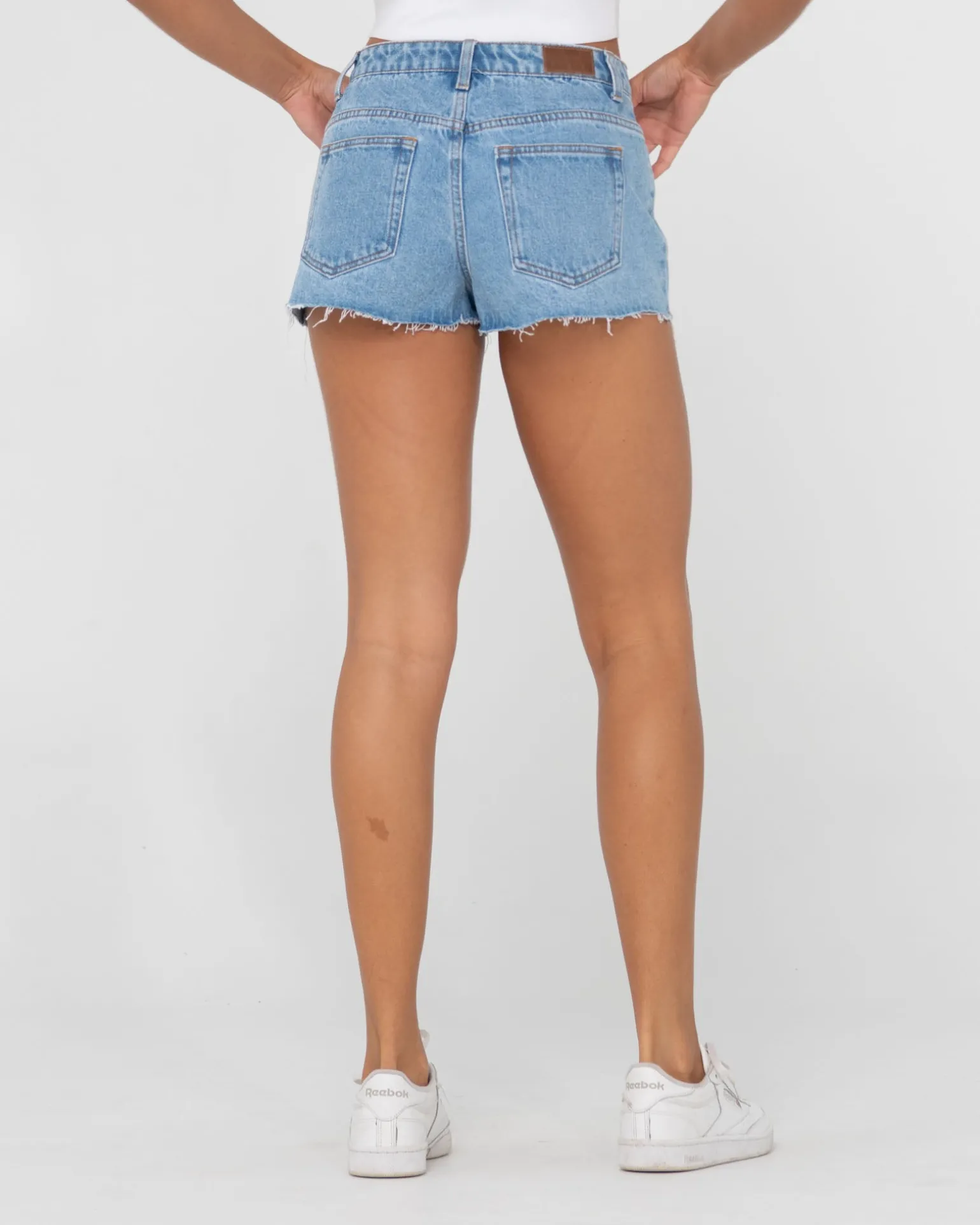 Pantalon Corto De Mezclilla Deshilachado De Talle Bajo Malta>Rusty Clearance