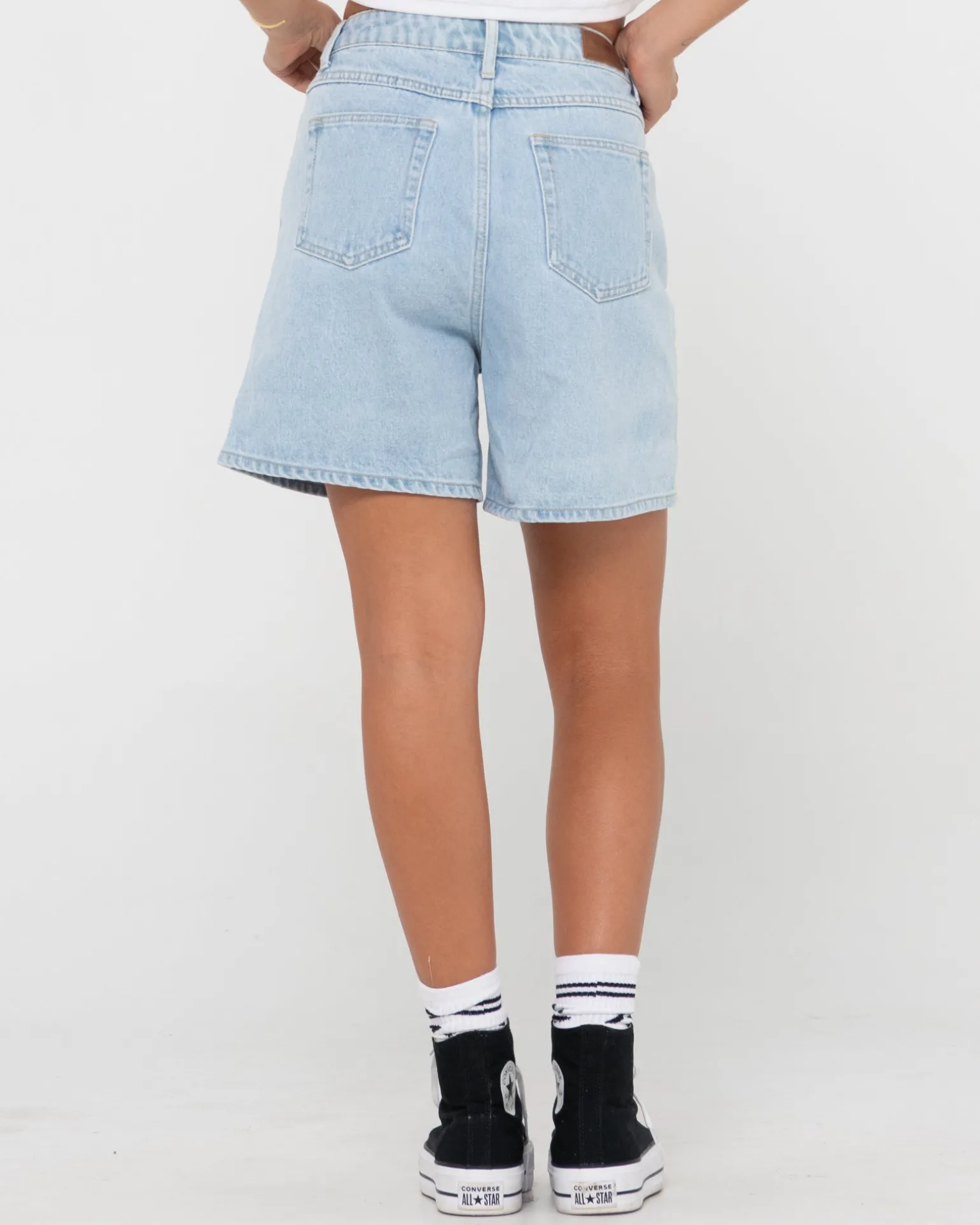 Pantalon Corto De Mezclilla De Talle Alto Chipre>Rusty New