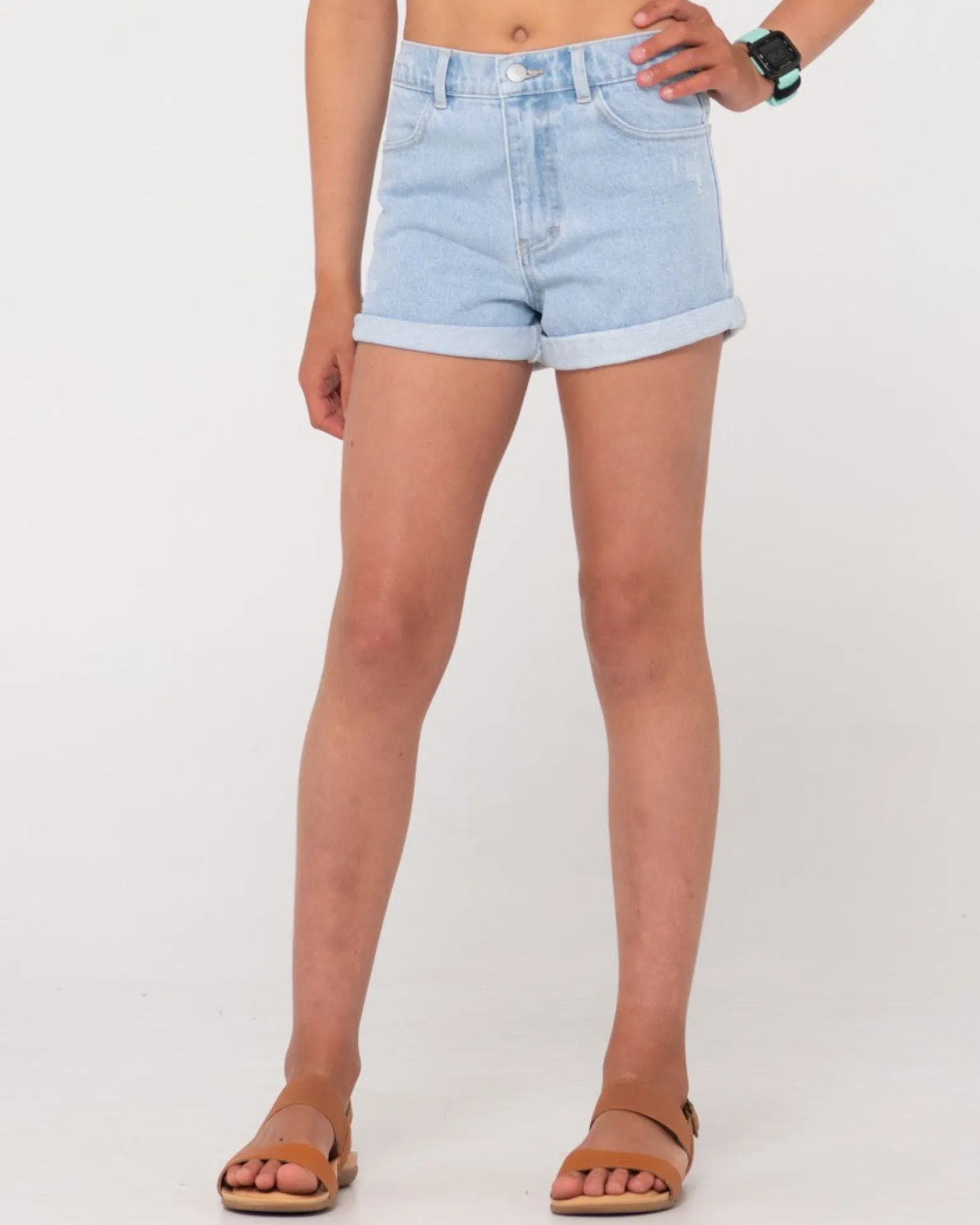Pantalon Corto De Mezclilla Enrollado Suerte Para Nina>Rusty Outlet