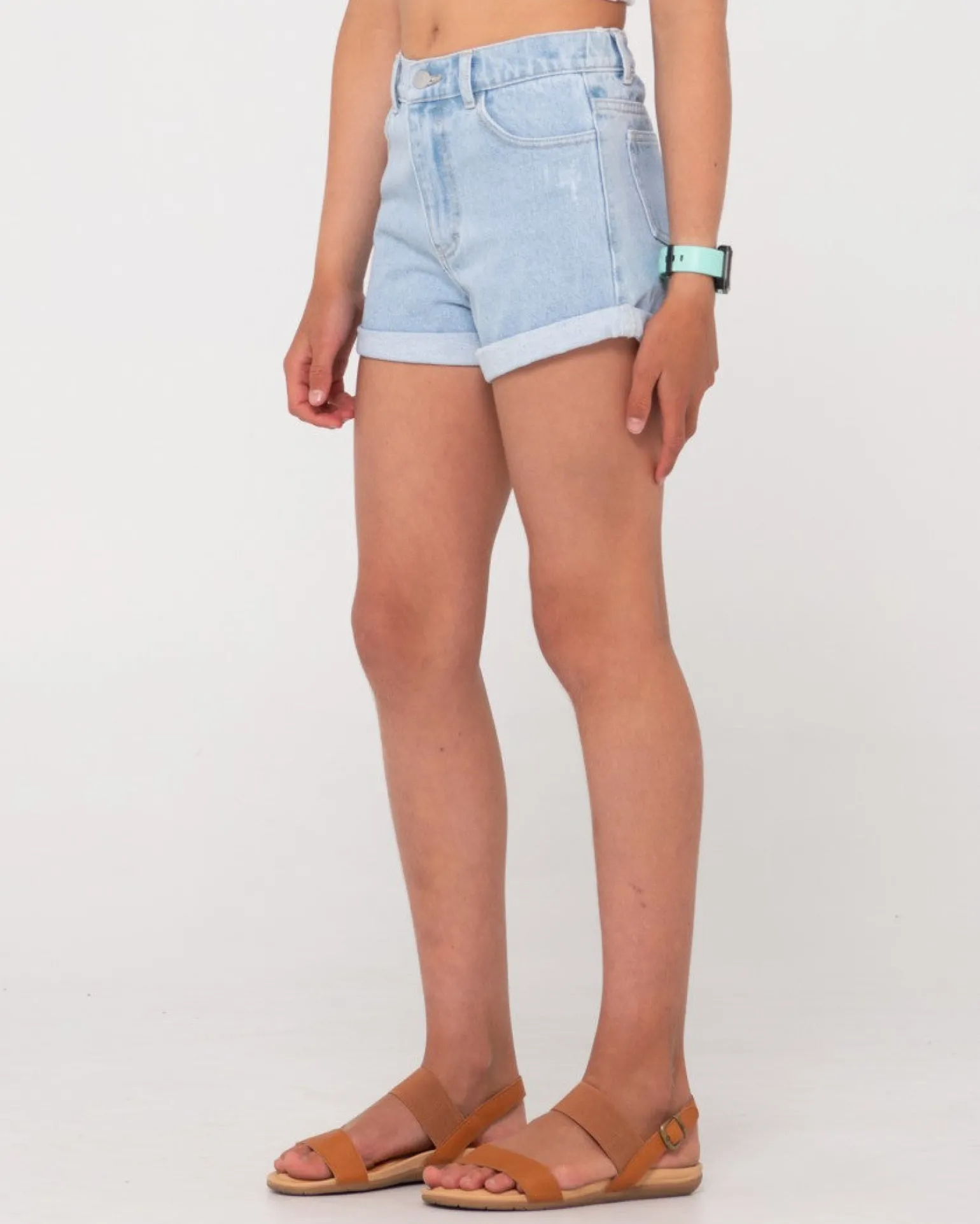 Pantalon Corto De Mezclilla Enrollado Suerte Para Nina>Rusty Outlet