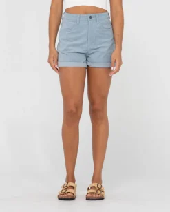 Pantalon Corto De Pana De Talle Alto The Secret>Rusty Outlet