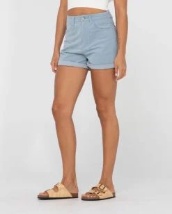 Pantalon Corto De Pana De Talle Alto The Secret><noscript><img width=
