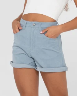 Pantalon Corto De Pana De Talle Alto The Secret><noscript><img width=