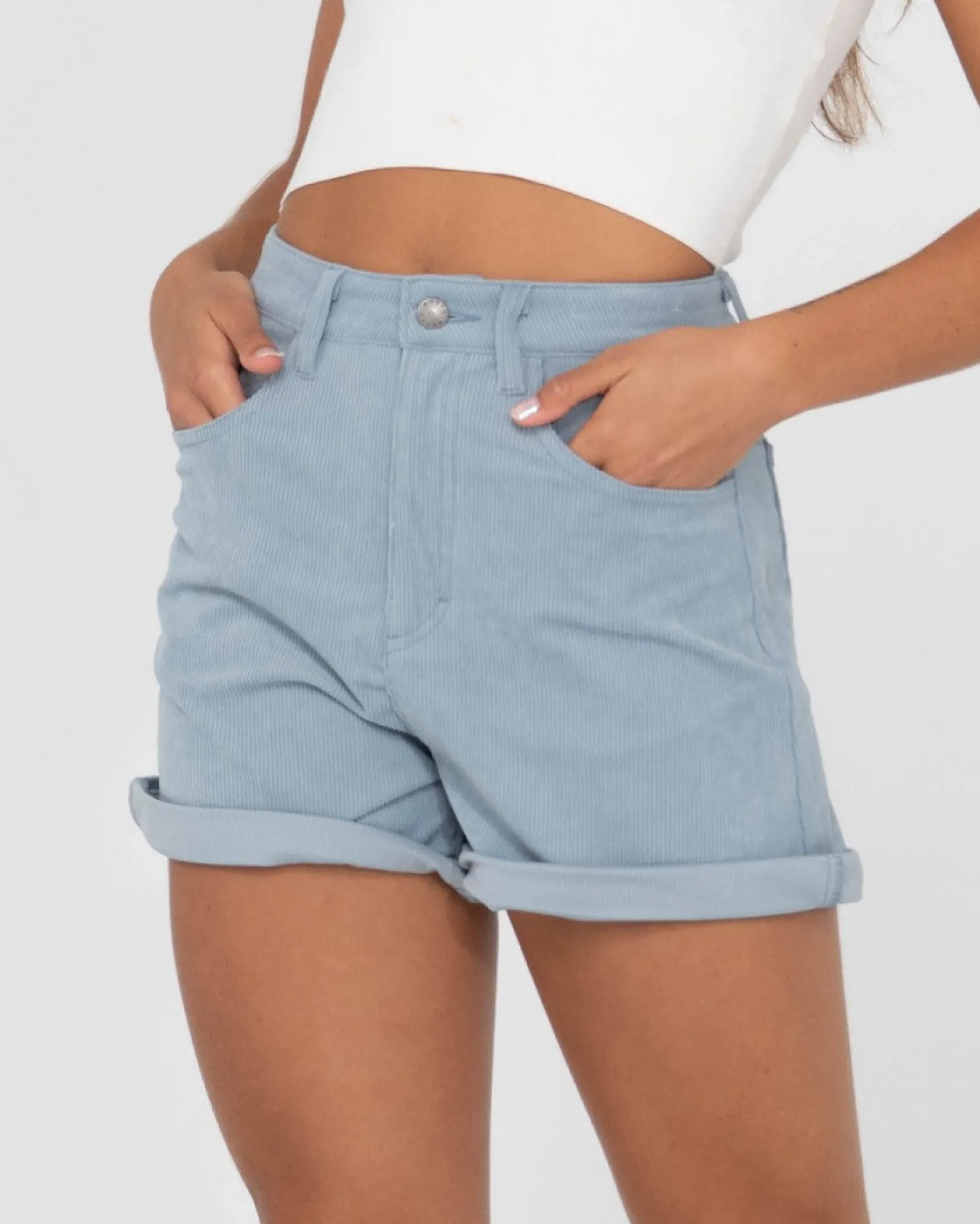 Pantalon Corto De Pana De Talle Alto The Secret>Rusty Outlet