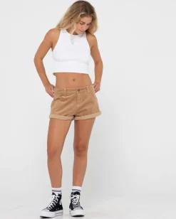 Pantalon Corto De Pana De Talle Bajo No Secret><noscript><img width=