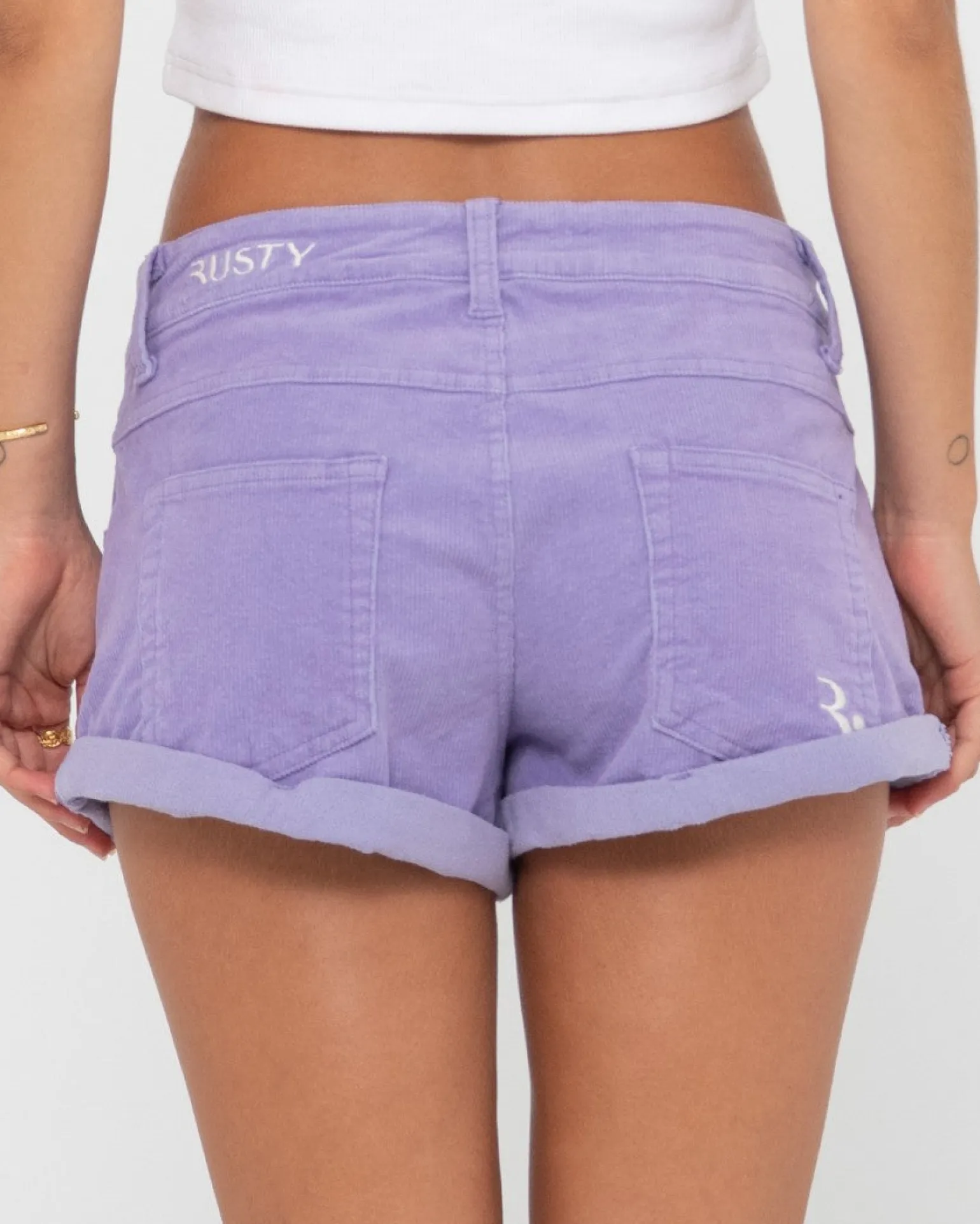 Pantalon Corto De Pana De Talle Bajo No Secret>Rusty Flash Sale