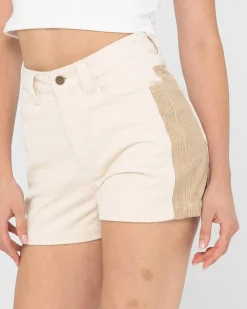 Pantalon Corto De Pana De Talle Alto Olivia>Rusty Outlet