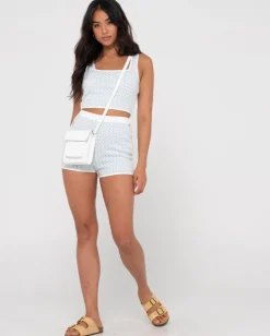 Pantalon Corto De Punto Spencer De Talle Alto><noscript><img width=