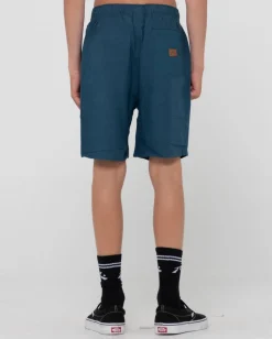 Pantalon Corto Elastico De Lino Overtone Para Nino><noscript><img width=