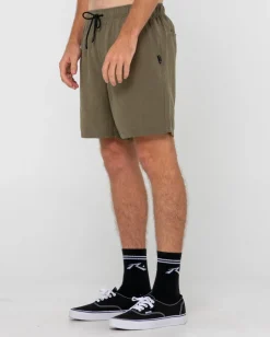 Pantalon Corto Elastico De Lino Overtone><noscript><img width=