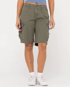 Pantalon Corto Tipo Cargo De Corte Holgado Y Talle Bajo Para Nina Tank Girl>Rusty Outlet