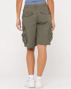 Pantalon Corto Tipo Cargo De Corte Holgado Y Talle Bajo Para Nina Tank Girl>Rusty Outlet