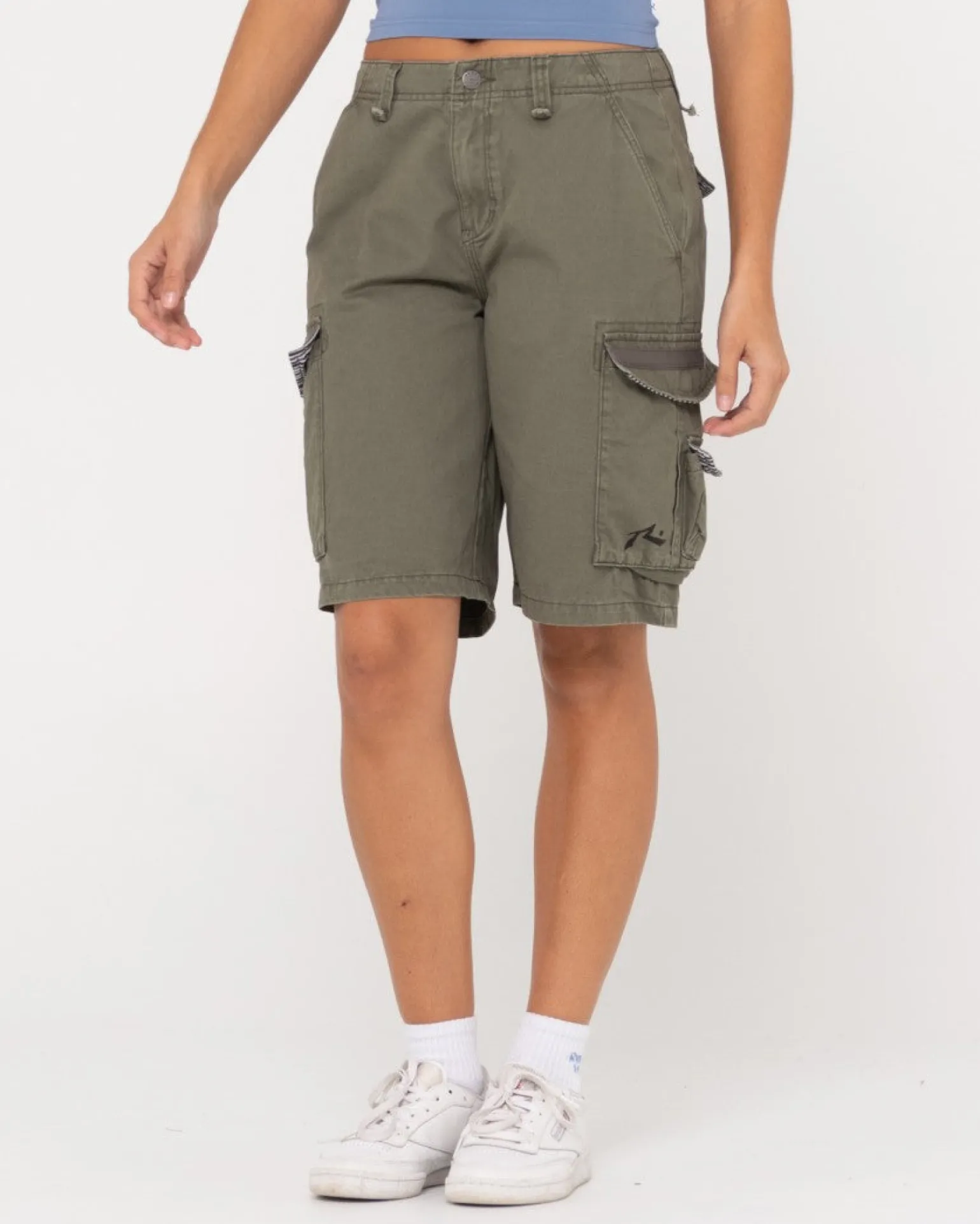 Pantalon Corto Tipo Cargo De Corte Holgado Y Talle Bajo Para Nina Tank Girl>Rusty Outlet