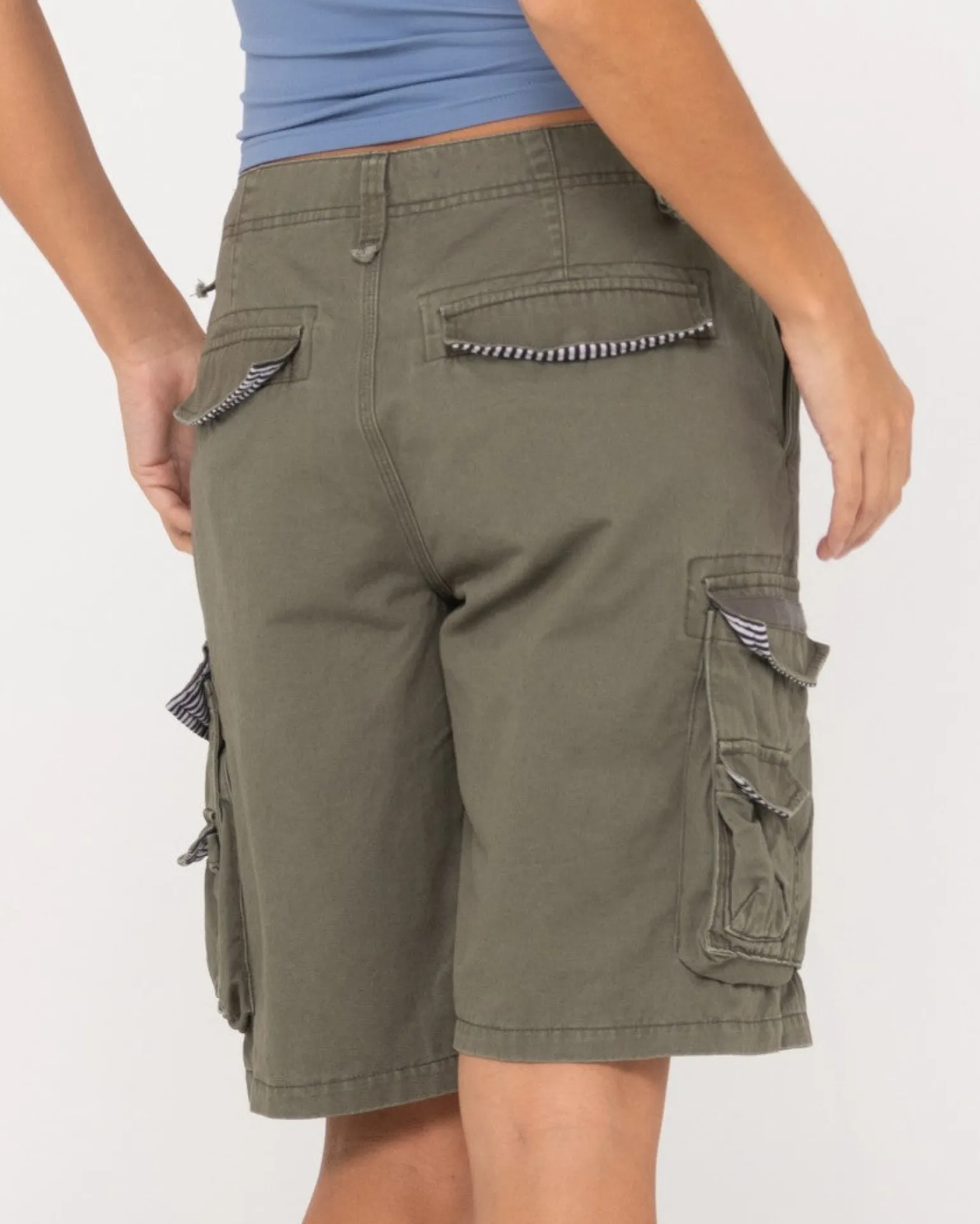 Pantalon Corto Tipo Cargo De Corte Holgado Y Talle Bajo Para Nina Tank Girl>Rusty Outlet