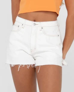 Pantalon Corto Vaquero De Talle Alto Acampanado Penny Kick><noscript><img width=