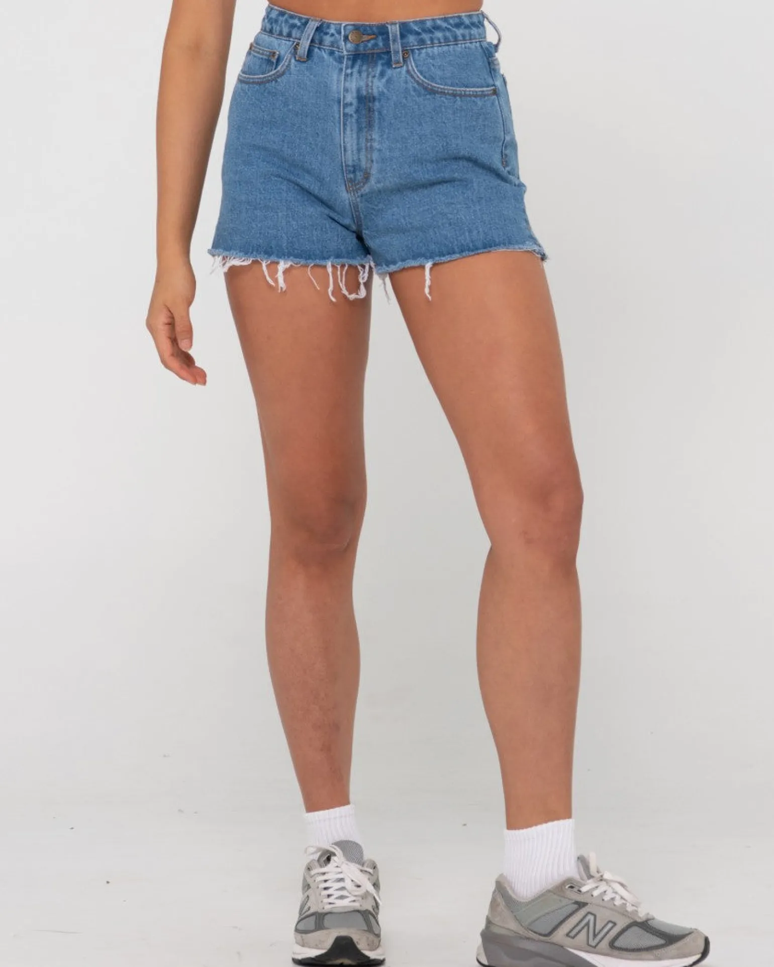 Pantalon Corto Vaquero De Talle Alto Acampanado Penny Kick>Rusty Cheap