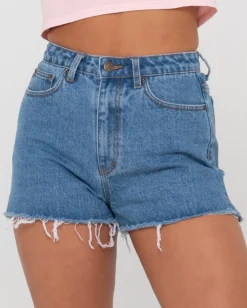 Pantalon Corto Vaquero De Talle Alto Acampanado Penny Kick><noscript><img width=