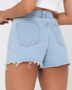 Pantalon Corto Vaquero De Talle Alto Acampanado Penny Kick><noscript><img width=