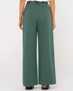 Pantalon De Corte Relajado Y Talle Alto Popsicle>Rusty Cheap