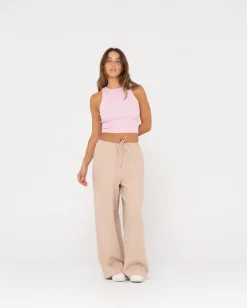 Pantalon De Lino De Corte Relajado Y Talle Alto Carolina><noscript><img width=
