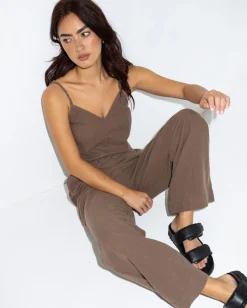 Pantalon De Lino De Corte Relajado Y Talle Alto Carolina><noscript><img width=