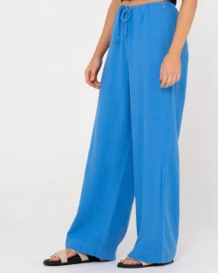Pantalon De Lino De Corte Relajado Y Talle Alto Carolina><noscript><img width=