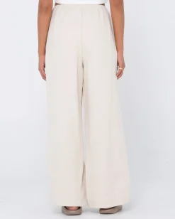 Pantalon De Lino De Corte Relajado Y Talle Alto Carolina>Rusty Fashion