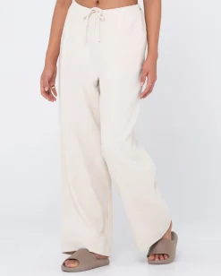 Pantalon De Lino De Corte Relajado Y Talle Alto Carolina><noscript><img width=