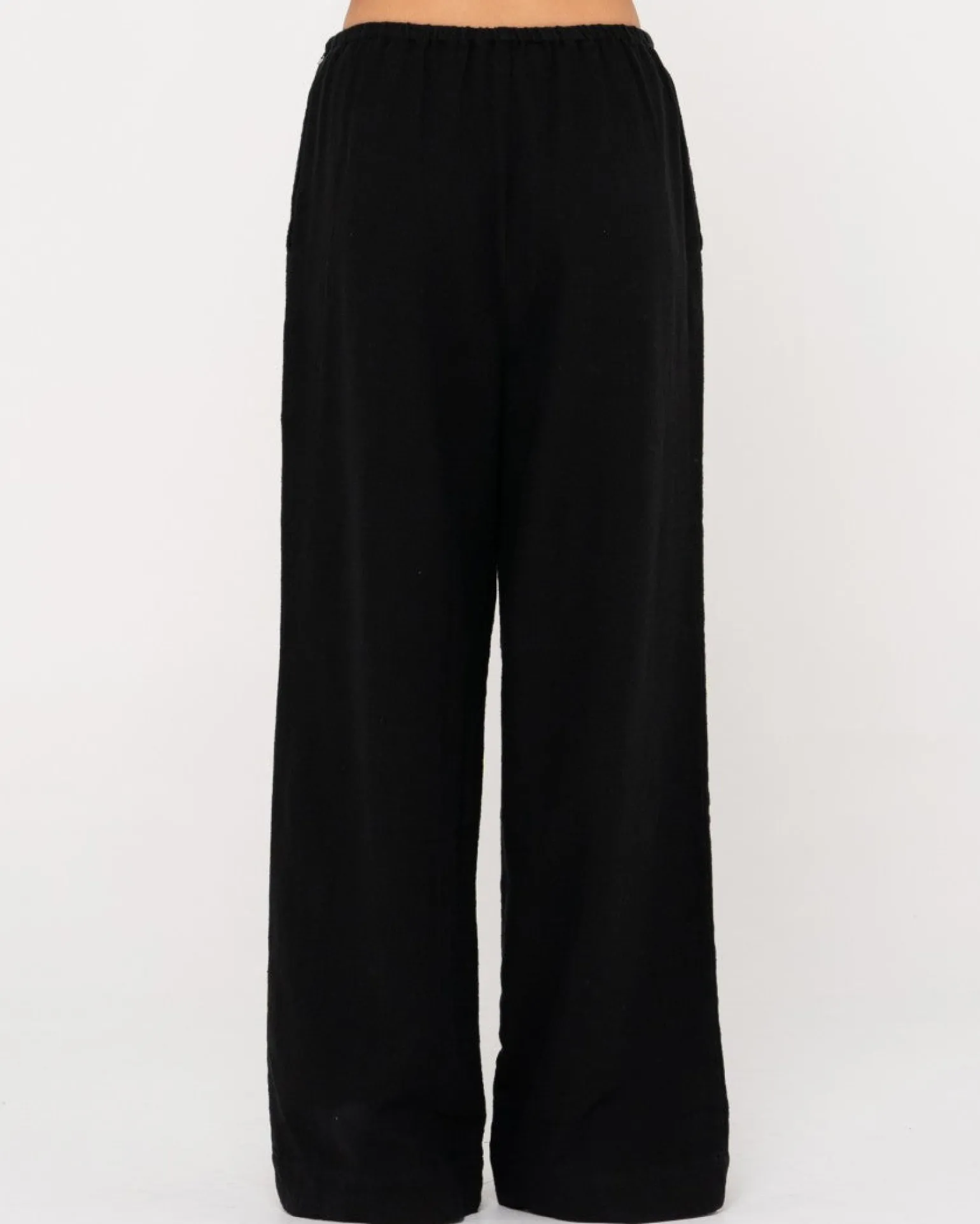 Pantalon De Lino De Corte Relajado Y Talle Alto Carolina>Rusty Clearance