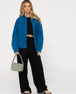 Pantalon De Lino De Corte Relajado Y Talle Alto Carolina><noscript><img width=