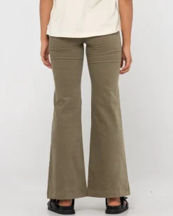 Pantalon De Pana Acampanado De Talle Alto>Rusty Hot