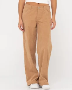 Pantalon De Pana Con Pernera Ancha Y Tiro Bajo The Secret>Rusty Shop
