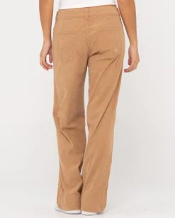 Pantalon De Pana Con Pernera Ancha Y Tiro Bajo The Secret>Rusty Shop