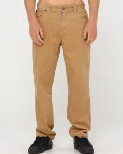 Pantalon De Pana De Corte Recto Con 5 Bolsillos Rifts>Rusty Clearance