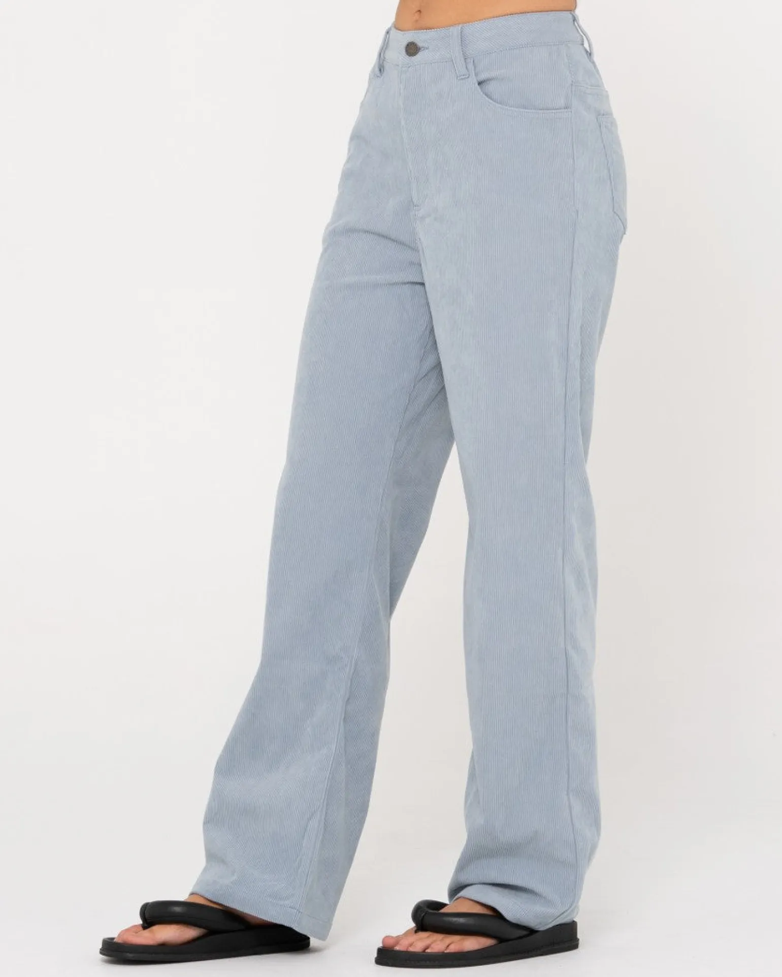 Pantalon De Pana De Talle Alto The Secret>Rusty New
