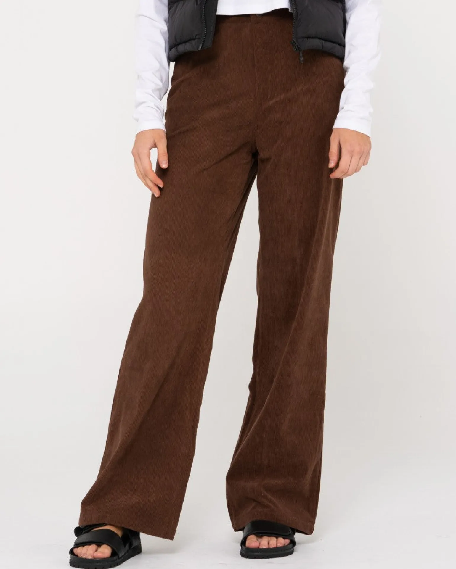 Pantalon De Pana De Talle Alto The Secret>Rusty Best Sale