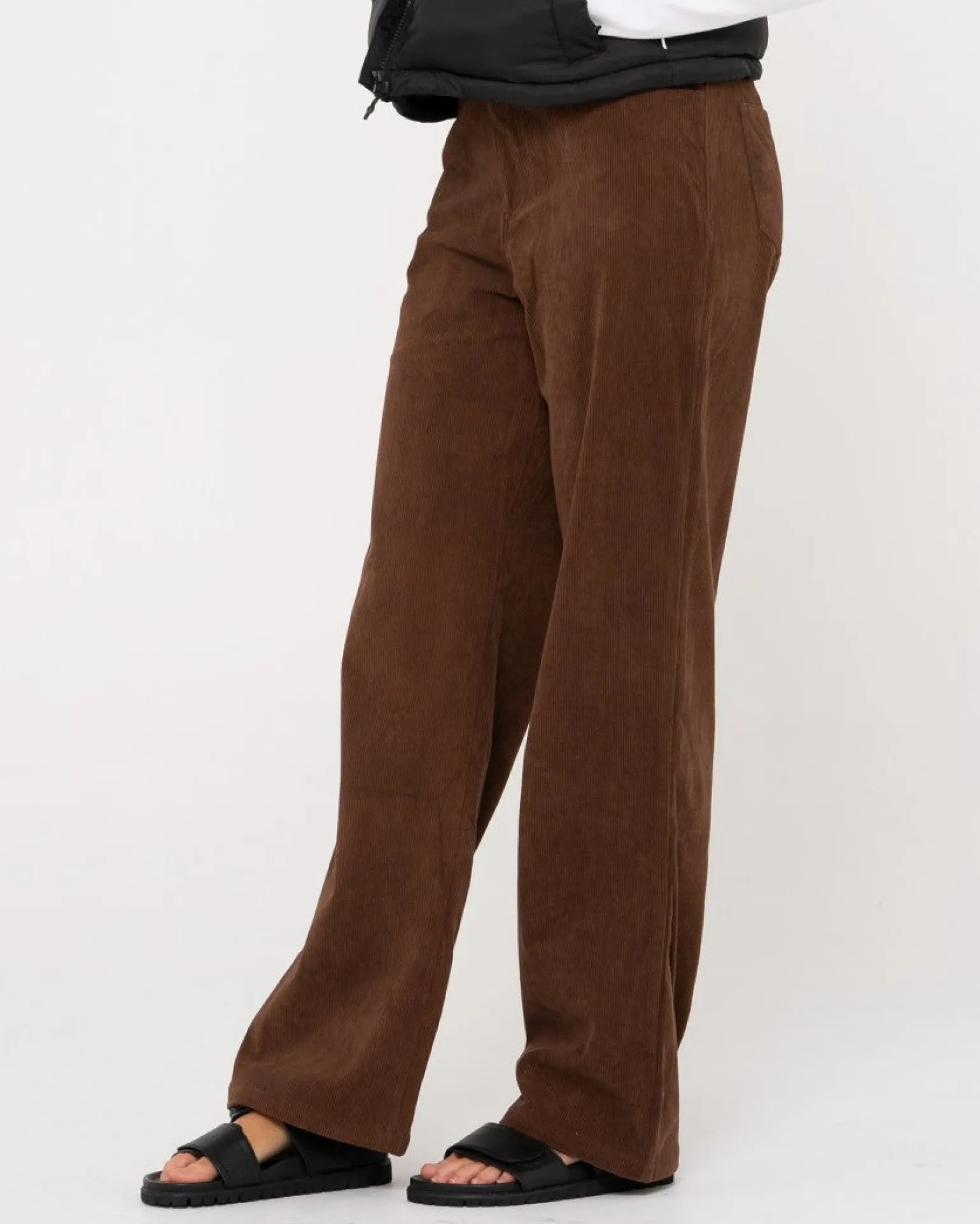 Pantalon De Pana De Talle Alto The Secret>Rusty Best Sale