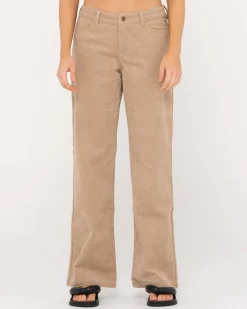 Pantalon De Pana De Tiro Bajo The Secret>Rusty New