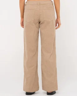 Pantalon De Pana De Tiro Bajo The Secret>Rusty New