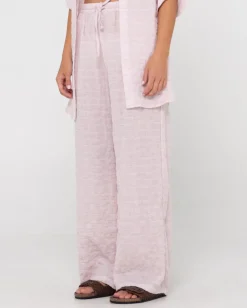 Pantalon De Playa De Corte Relajado Y Talle Alto Siena><noscript><img width=