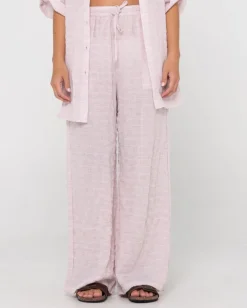 Pantalon De Playa De Corte Relajado Y Talle Alto Siena>Rusty Shop