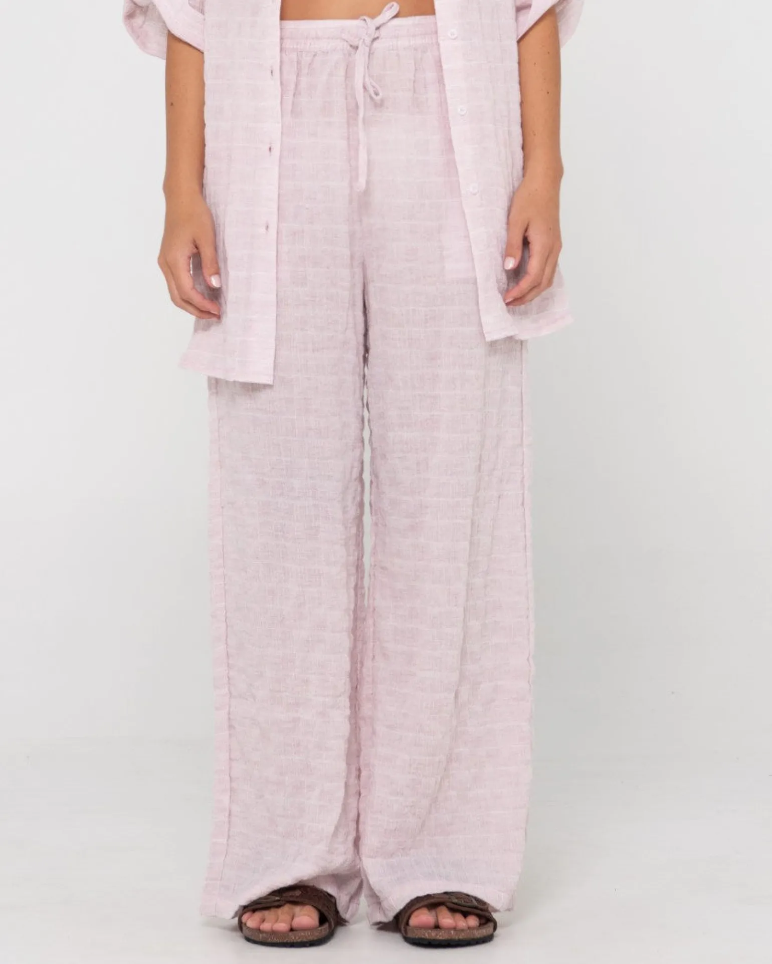 Pantalon De Playa De Corte Relajado Y Talle Alto Siena>Rusty Shop